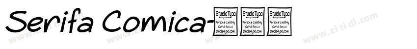 Serifa Comica字体转换